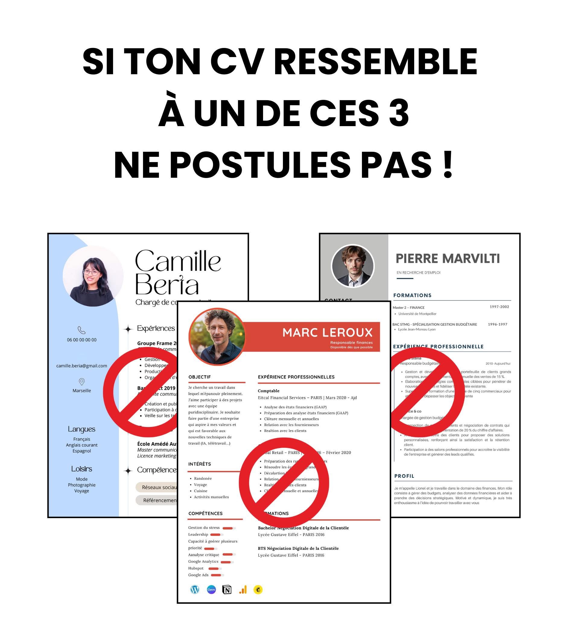 Votre CV ressemble à ça ? Attention au piège du "trop design".