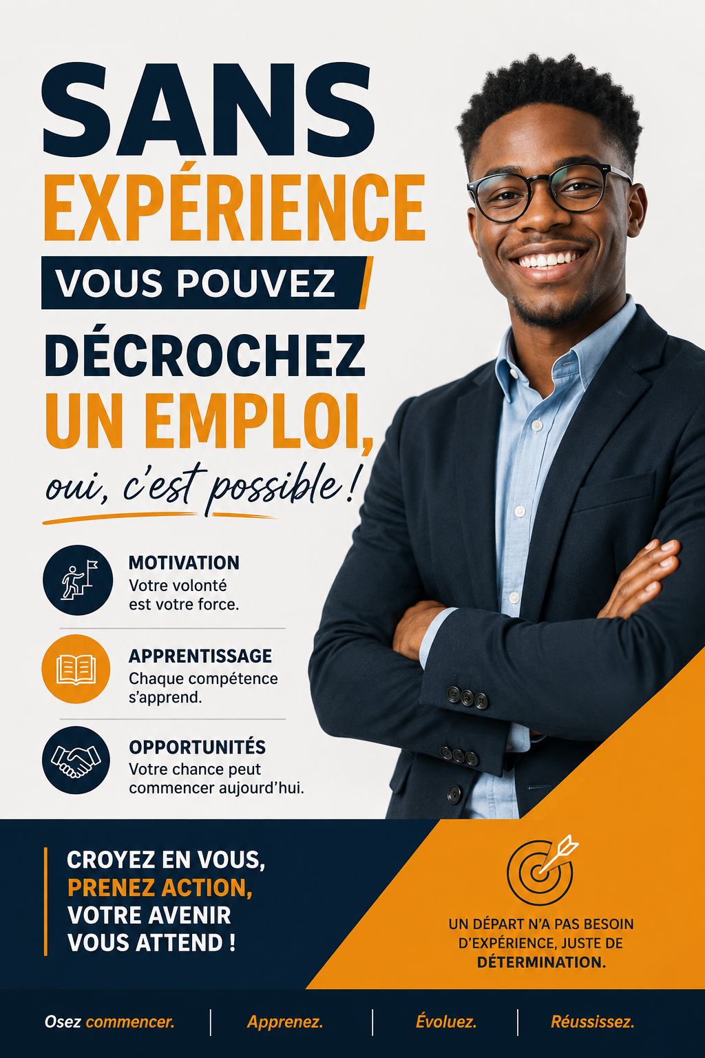 Votre premier emploi ne tombera pas du ciel… mais il est à votre portée.